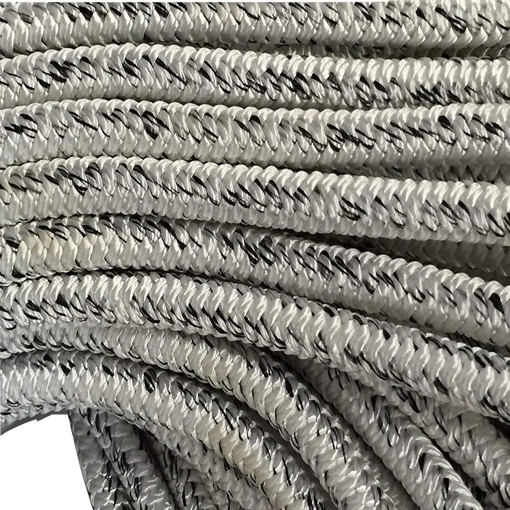 5/8" X 150' 12 Carrier, 24-Strand Arborist Bull Rope, White/Black
