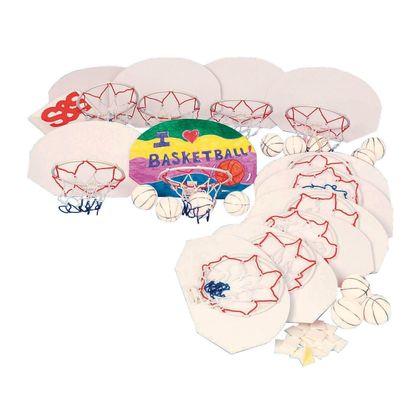 Color Me Basketball Hoop Craft Kit Without Markers