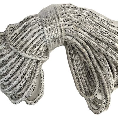 5/8 Inch by 100 Feet 12 Carrier, 24 Strand Polyester Arborist Rope, White and Black