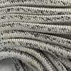 5/8 Inch by 100 Feet 12 Carrier, 24 Strand Polyester Arborist Rope, White and Black view 2