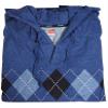 Hanes - Mens Tall Long Sleeve Hoodie and Pant Sleep Set, Blue 37545-X-LargeTall view 2
