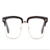 Newbee Fashion - Slim Squared Style Celebrity Fashionista Pattern Temple Reading Glasses by IG view 2