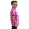 Colortone 100% Cotton Spider Tie Dye T-Shirt for Kids 10-12, Medium, Spider Pink view 4
