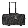 16" Rolling Trolley Shoulder Carryon Bag Luggage (Greek Key Coffee) w/ EZ Travel Luggage Tag view 1
