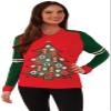 Forum Men's Plus-Size Extra Large All Sports Ugly Christmas Sweater, Multi, X-Large view 1