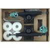 INDUSTRIAL COMP-PK 5.25 BLK/BLK W/WHT 52mm Wheels Set of 2 Trucks view 1