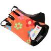 Anser Riding Gloves Cycling Gloves Breathable Bike Gloves Sport Gloves for Children (L, Orange Flower) view 4
