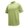 Monterey Club Men's Rayon Blend Texture Solid Mock Shirt #3293 (Lime Meringue, Medium) view 1