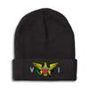 Speedy Pros Beanies for Men Virgin Islands Embroidered American Flag Seal Winter Hats for Women Acrylic Skull Cap One Size Black Design Only view 1