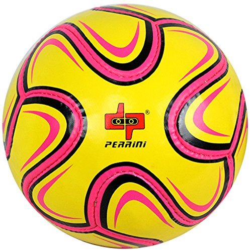 PERRINI Match Ball Soccer Pink Yellow Black Football Training Official Size 5