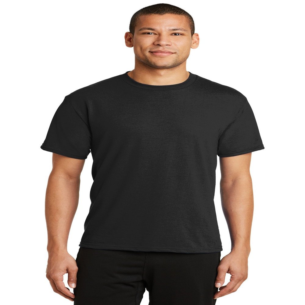 Port & Company PC381 Blended Performance Tee, Jet Black, Small