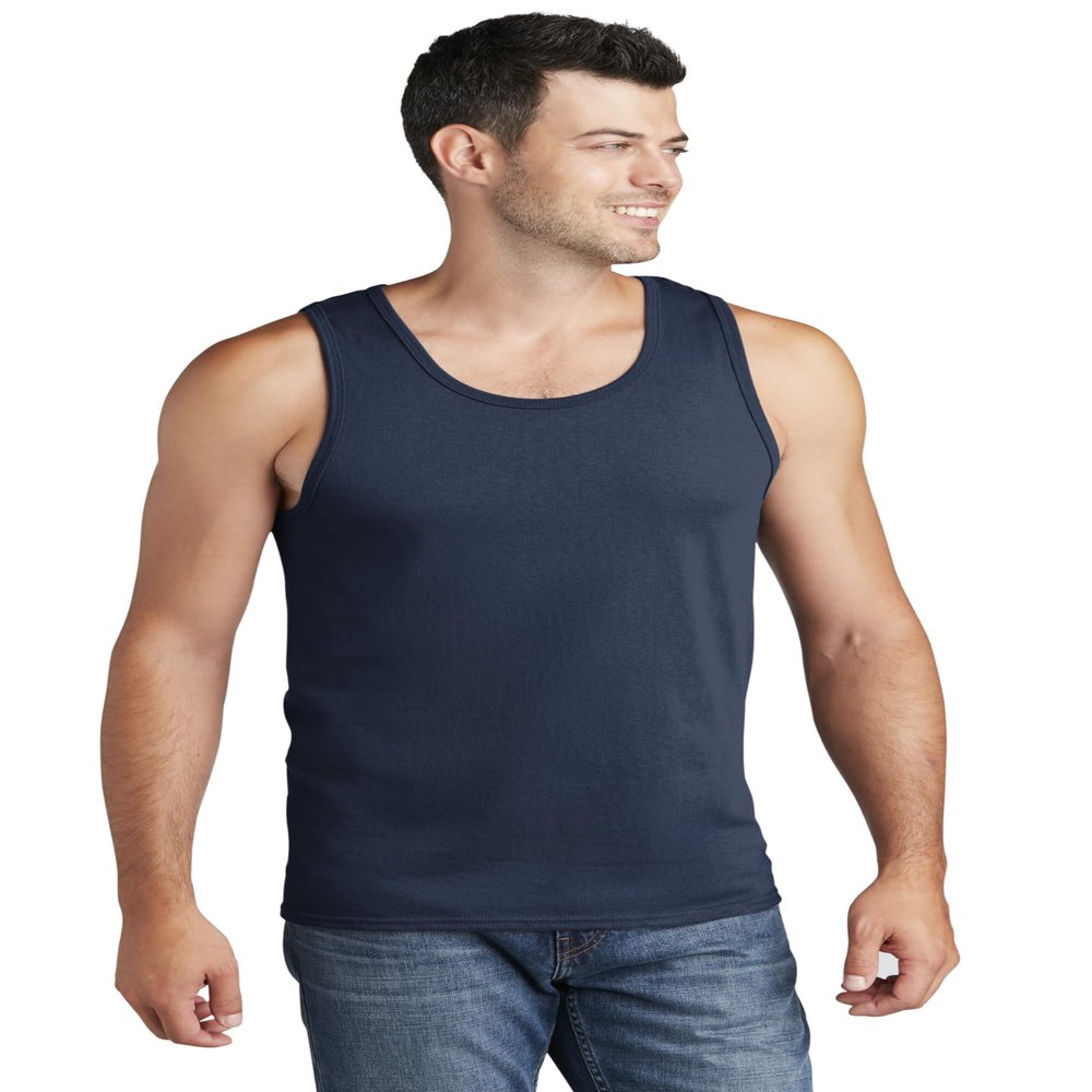 Port & Company Core Cotton Tank Top-PC54TT-4XL-Navy