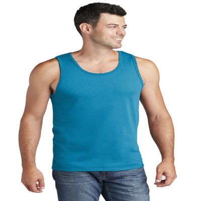 Port & Company Core Cotton Tank Top-PC54TT-XL-Neon Blue