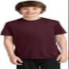 Port & Company Youth Performance Tee | UPF 50 Athletic Workout Clothing for Spring & Summer | PC380Y, Athletic Maroon, Medium view 1