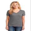 Port & Company Womens V-Neck Camo Tee LPC54V -Medium Grey XS view 1