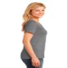 Port & Company Womens V-Neck Camo Tee LPC54V -Medium Grey XS view 2