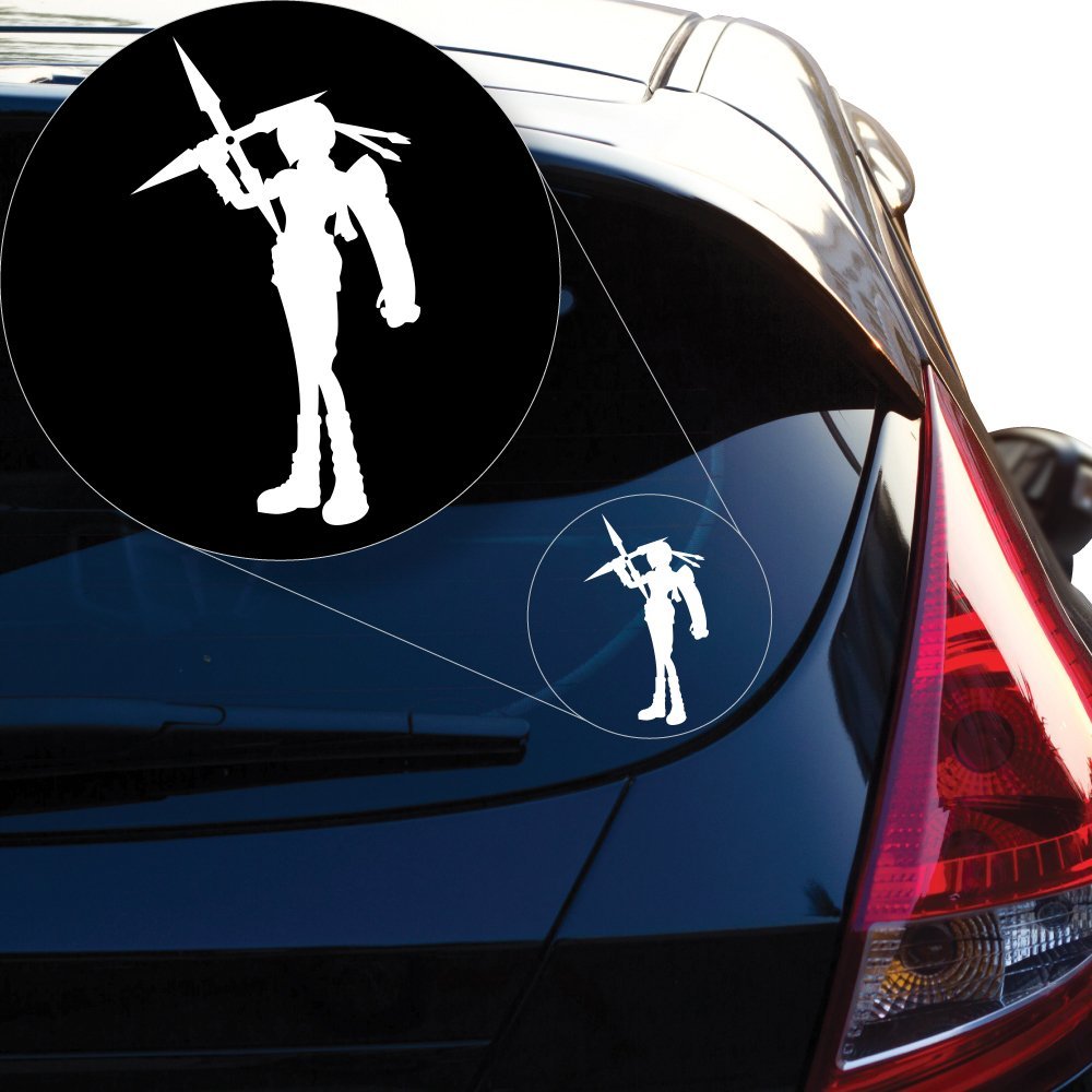Yoonek Graphics Yiffie Vinyl Decal Sticker # 894 (12" x 7.1", White)