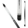 Action Black & White Billiards Pool Cue Stick - Crown Points - 18oz view 2