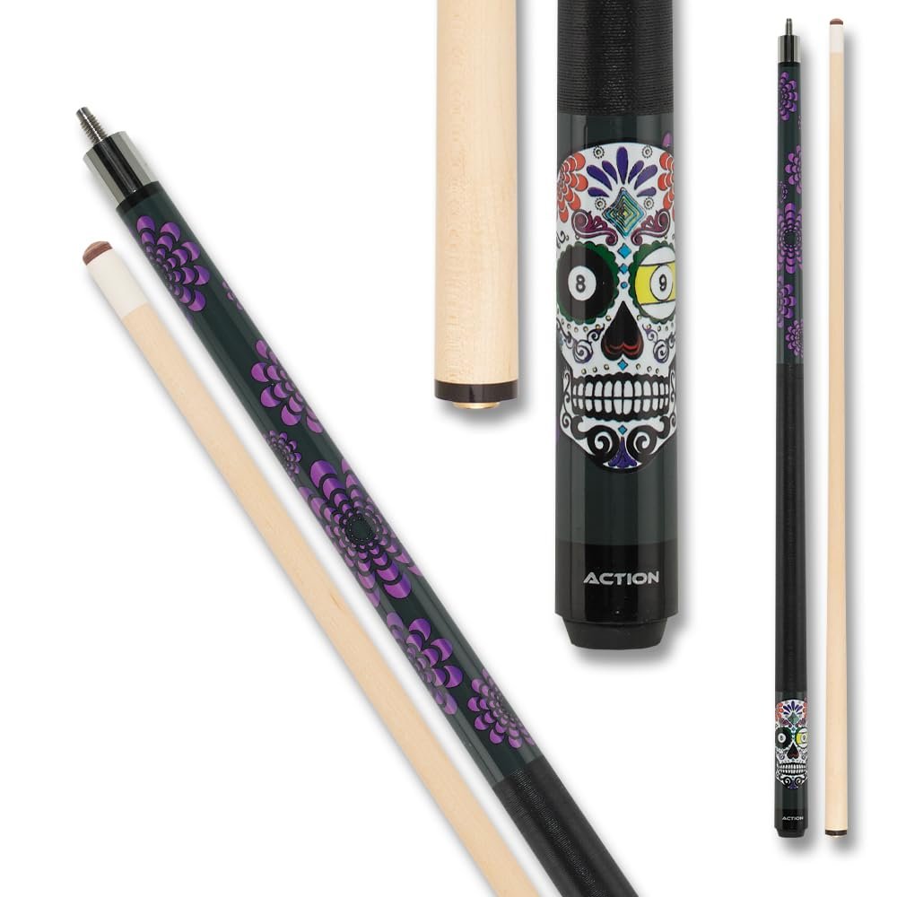 Action Calavera Billiards Pool Cue Stick - Pinata - 21oz