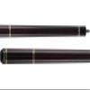 Action VAL24 Value Series Pool Cue - 58" Cue - Hard Maple Shaft with 13mm Boar Skin Tip - Dark Chocolate with Silver Rings, 19oz