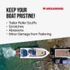MEGAWARE KEELGUARD XL ScuffBuster BowGuard, Prevent Trailer Bow Roller Damage by Stern Eye Bolt; 3M Adhesive; Stainless Steel Mirror Polished Finish; Easily Bends; Solid (9" x 8.75") view 3