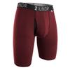 2UNDR Mens Swing Shift 9" Boxer Long Leg Underwear Burgundy view 1