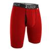 2UNDR Mens Swing Shift 9" Boxer Long Leg Underwear (Red/Red, Small) view 1