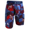 2UNDR Mens Swing Shift 9" Long Leg Underwear - Blue/Blue - S view 1