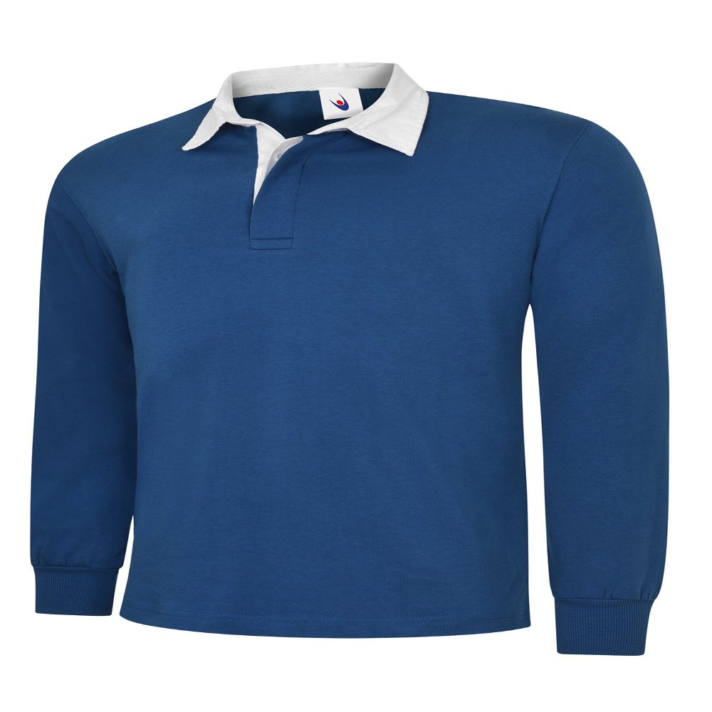 Uneek Clothing-Mens-Classic Rugby Shirt-280 gsm-Royal-3XL