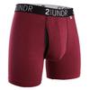 2UNDR Men's Swingshift Boxers,Burgundy,Small view 1