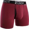 2UNDR Swing Shift 6" Mens Boxer Brief | Mens Pouch Underwear with Patented Joey Pouch | Modal Underwear Men | Moisture Wicking Burgundy view 1