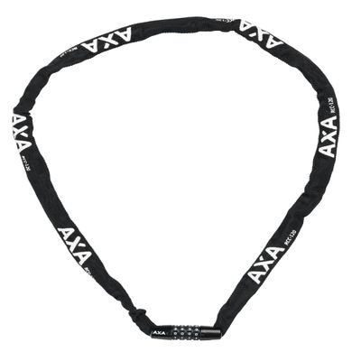 Axa Rigid Black Code Bike Chain Lock - Black, 1200 mm x 3.5 mm