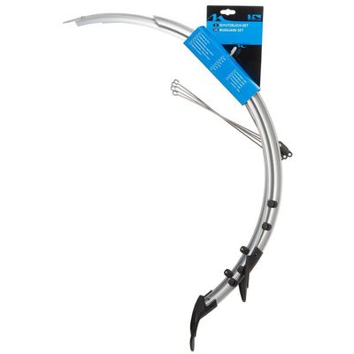 M-Wave Unisex's MS29 Mudguard Set, Silver