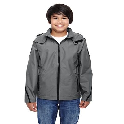 Team 365 Youth Conquest Jacket with Fleece Lining XL SPORT GRAPHITE