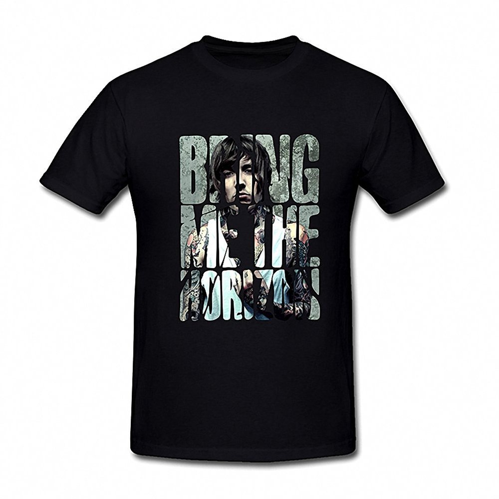 Drong Men's Lead Vocalist Oliver Sykes BMTH T-Shirt L Black
