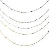 Bohemian Multi-Tone Strand Rhinestone Stud Pierced Hook Earring Lace To Necklace view 2