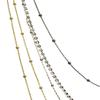 Bohemian Multi-Tone Strand Rhinestone Stud Pierced Hook Earring Lace To Necklace view 3