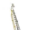Bohemian Multi-Tone Strand Rhinestone Stud Pierced Hook Earring Lace To Necklace view 4
