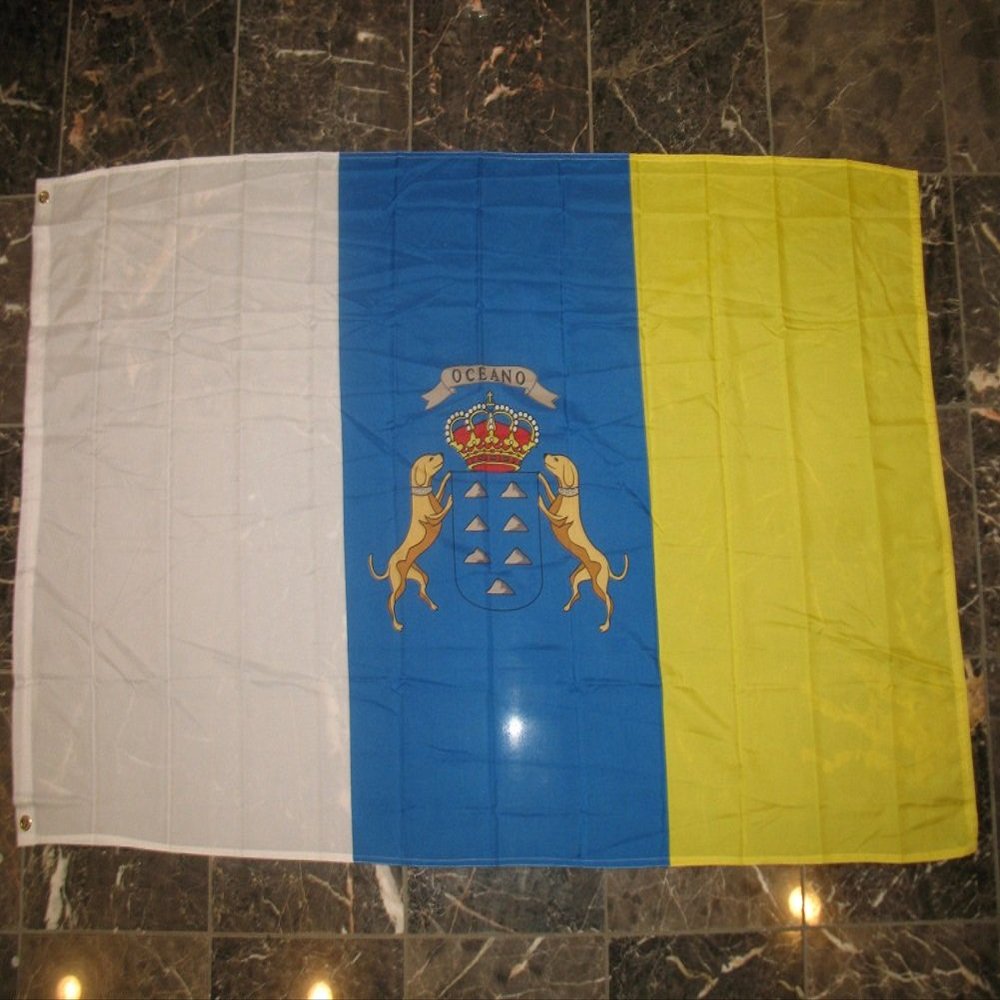 3x5 Canary Islands Spanish Rough Tex Knitted Flag 3'x5' house banner
