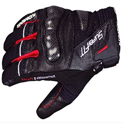 Komine GK-802 Protect Winter glove HANNIBAL Black / Red XL 06-802