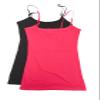 2 Pack Active Basic Women's Plus Size Basics Cami Tank Top 1X Black, H Pink view 1