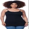 2 Pack Active Basic Women's Plus Size Basics Cami Tank Top 1X Black, H Pink view 4