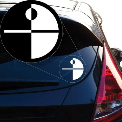 Yoonek Graphics Death Star Vinyl Decal Sticker # 905 (12" x 12", White)