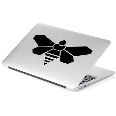 Yoonek Graphics Breaking Bad Golden Moth Chemical Vinyl Decal Sticker # 907 (4" x 6.7", Black)