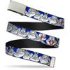 Buckle-Down Web Belt, Bugs Bunny CLOSE-UP Poses Blue, 1.0" Wide - Fits up to Kids Size 20 view 1