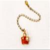 TFJ Women Fashion Open Back Necklace Long Gold Chain Red Beach Bag Pendant Beads view 2