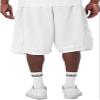 Pro Club Men's Heavyweight Mesh Basketball Shorts, White, Small view 2