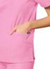 Adar Durable Unisex Scrubs Set - Classic V-Neck Scrub Top & Drawstring Scrub Pants For Men & Women - 701 - Sherbet - L view 3