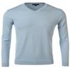 Daniel K Men's Long-Sleeve Basic V-Neck Sweater Size L Blue