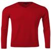 Daniel K Men's Long-Sleeve Basic V-Neck Sweater Size XL Red view 1